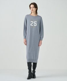 GRACE CONTINENTAL ナンバーモチーフニットワンピース