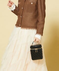 LA BAGAGERIE 【MONICA】ランダムプリーツバニティバッグ