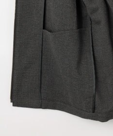 自由区 L 【17号サイズまで展開】ライトブッチャーノーカラー ブルゾン