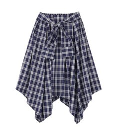earth music&ecology イレヘムチェックシャツライクスカート