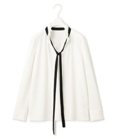 ICB 【洗える】マラボーテジョーゼット デザインカットソー