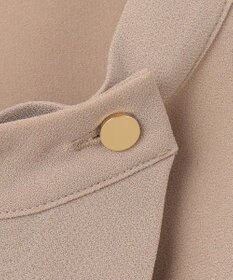 BEIGE， 【洗える】FLEUR / フロントボタンノースリーブブラウス