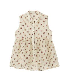 YECCA VECCA シアージャガードペプラムブラウス