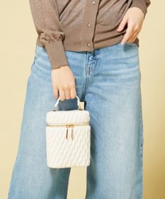 LA BAGAGERIE 【MONICA】ランダムプリーツバニティバッグ