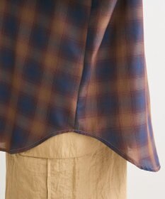 Green Parks オンブレーチェックライトシャツ