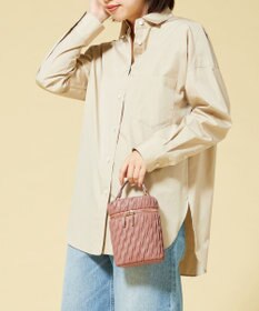 LA BAGAGERIE 【MONICA】ランダムプリーツバニティバッグ