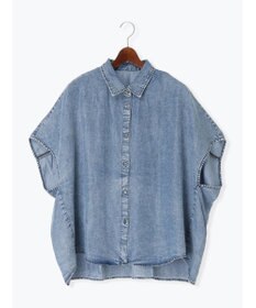 Te chichi ウォッシュデニムライクドルマンシャツ(セットアップ可)