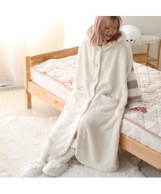 Mother garden あったか 袖なしケープ 《しろたん＆羊》レディース フリーサイズ