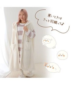 Mother garden あったか 袖なしケープ 《しろたん＆羊》レディース フリーサイズ