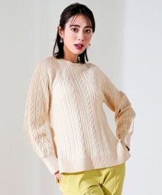 ANY SIS ケーブル ニット プルオーバー