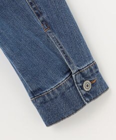 ANY 【洗濯機可能・ストレッチ】ノーカラー デニムジャケット