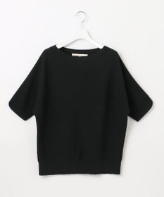 自由区 【洗える】コットンストレッチホールガーメント プルオーバー ニット