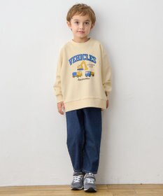 ANY KIDS 車プリント 裏毛トレーナー