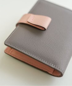 Atelier nuu 日本製 本革 バイカラーnoble 二つ折れウォレット