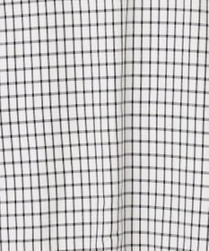 J.PRESS LADIES 【洗える】 セルロースチェック スタンドカラー ブラウス