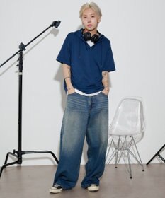 WEGO 【ユニセックス着用ITEM】フェイクレイヤードTパーカー
