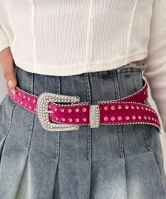 WEGO Lビジューラメシャギーベルト