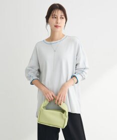 Green Parks アンチピリングライン入りニットプルオーバー