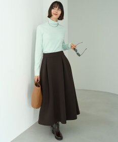 UNFILO 【暖かさ＆着心地の良さで大ヒット】コットンカシミヤ タートルネックカットソー