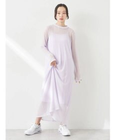 earth music&ecology ＳＥＴ２点シアーワンピース＋ペチワンピース