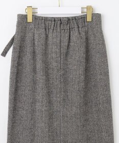 ANY SIS シアーコンビヘリンボーン スカート