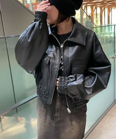 WEGO PUショートブルゾン