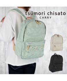 tsumori chisato CARRY スカラップ 刺繍 バックパック リュック A4サイズ対応