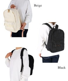 tsumori chisato CARRY スカラップ 刺繍 バックパック リュック A4サイズ対応