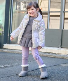 ANY KIDS ふくれジャガードリボンチュニック