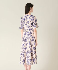 GRACE CONTINENTAL フラワープリントフレアワンピース