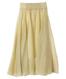 Green Parks AnriettMusee ドットフレアーロングスカート