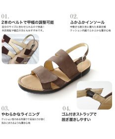 Pointer 本革 甲幅調整 マジックテープ付きサンダル