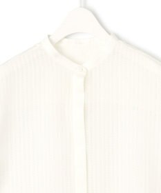 ICB 【洗える】 カラミストライプ ブラウス