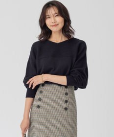 23区 【前後着用可能】コットンカシミヤ ニット