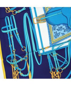 Marca 【伝統横濱スカーフ】鞍とベルト 大判 シルクスカーフ