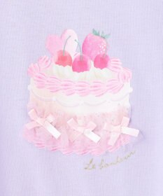 ANY KIDS 袖レース ケーキプリント Tシャツ