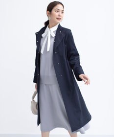 組曲 L 【WEB限定】コットンライクツイル スタンドネックコート