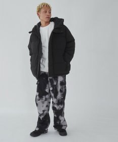 WEGO カラーブロックパテッドフードブルゾン