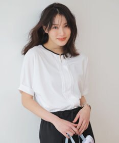 ANY SIS ジョーゼットフロントタック プルオーバー