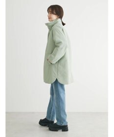 Green Parks 中わたスタンドカラーミドル丈ブルゾン
