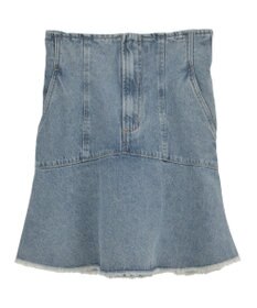 earth music&ecology ハイウエストフレアデニムスカート