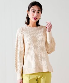 ANY SIS ケーブル ニット プルオーバー