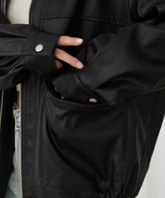 WEGO ヴィンテージライクPUフライトジャケット