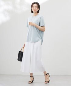 J.PRESS LADIES 【WEB限定カラーあり・洗える】トリコットジャージー フレアーパンツ
