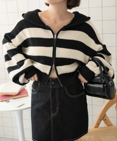 WEGO ダブルジップニットパーカー