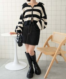 WEGO ダブルジップニットパーカー