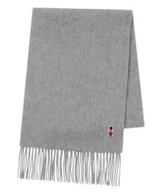 MOONBAT 【WEB限定】MACKINTOSH PHILOSOPHY バッキンガムベア付きウール100%無地マフラー (パッケージ付き)