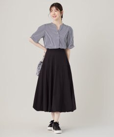 ANY SIS S 【洗える】ピケチェックT ブラウス