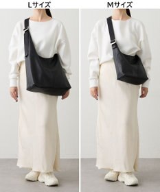 russet レザーホーボーバッグ L(CE-1654)