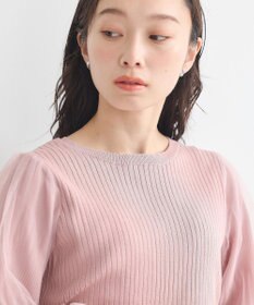 earth music&ecology マジョリカプリーツチュールニットプルオーバー